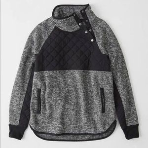 Abercrombie & Fitch Asymmetrical Snap Pullover